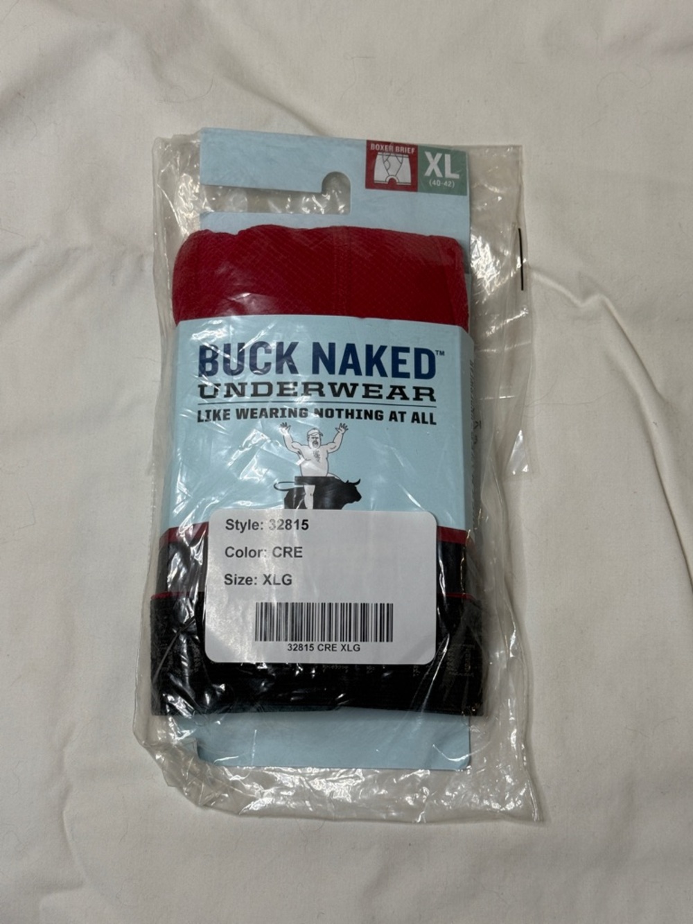 Duluth Trading Co Buck Naked Boxer Briefs in Red and Black - Bullpen Pouch